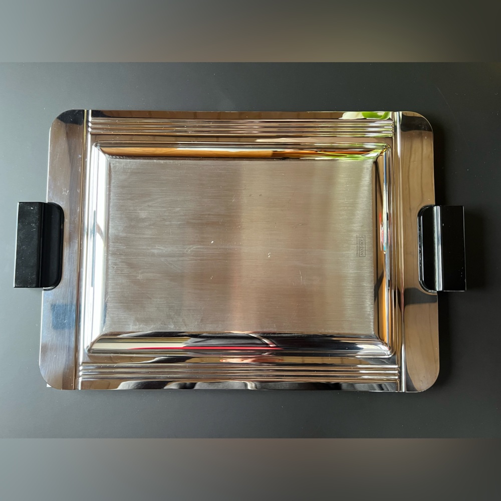 Couzon Stainless Steel Serving Tray Made In France 15.75” x 11.5” with Box 18/10